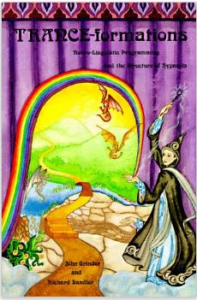 Cover der englischen Originalausgabe von Therapie in Trance von Richard Bandler und John Grinder - ein Gemälde mit einer Zauberin und einem Pfad in ein Phantasiereich